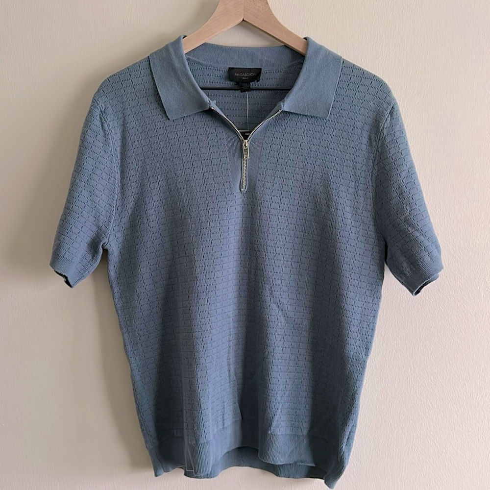 Magaschoni Man Zipper Polo SZ S